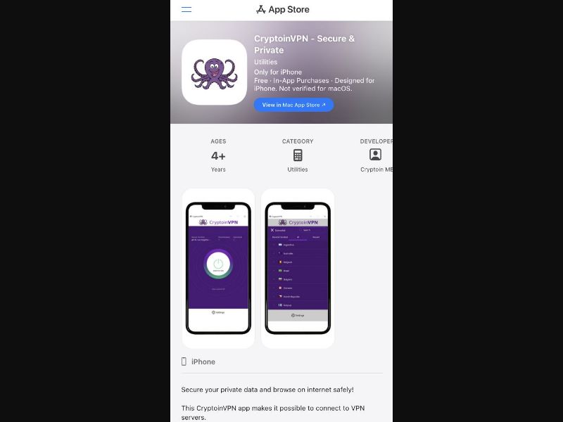 36489 - US - [MOB] - CryptoIN VPN Direct IOS - CPTrial