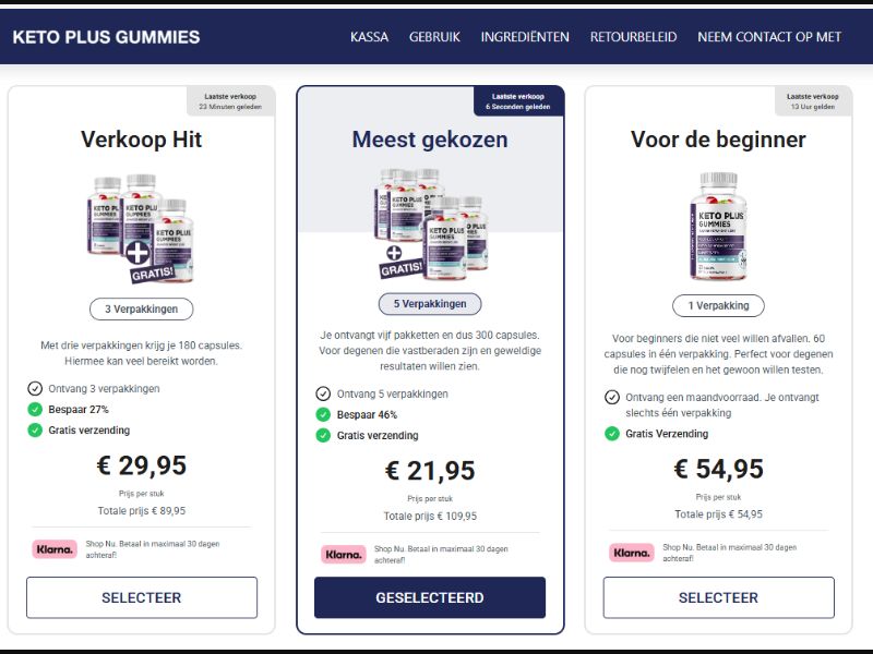 [WEB+MOB Keto Plus Gummies DTS /NL/BE CPS