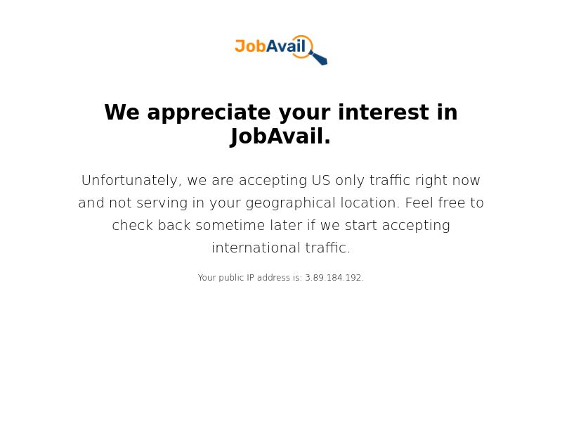 JobAvail Application - US