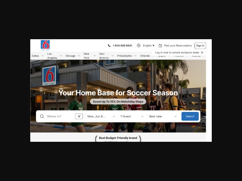Motel 6 - Discount Nationwide Motel - RevShare (US)