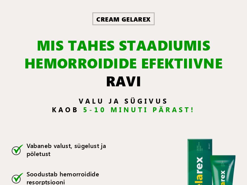 Gelarex EE - hemorrhoids treatment