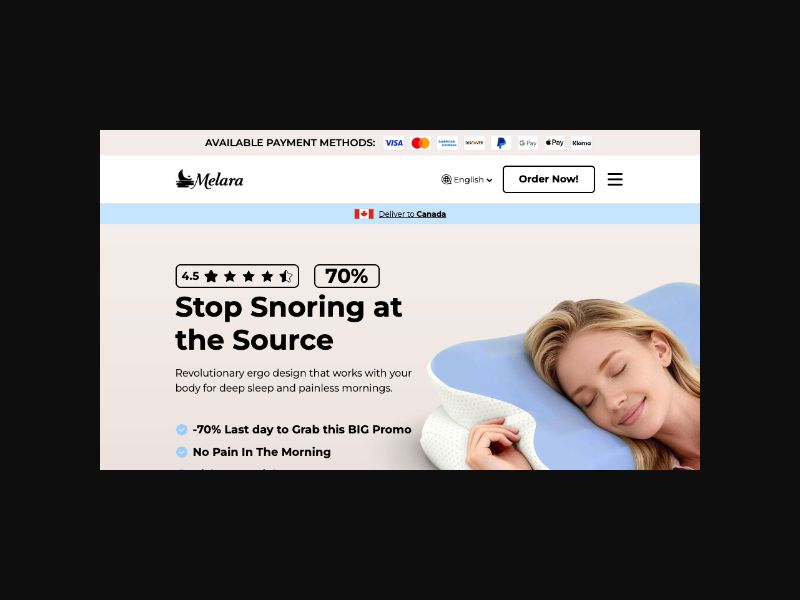 Melara Max - Memory Foam Pillows - CPS (US,CA,AU +more)