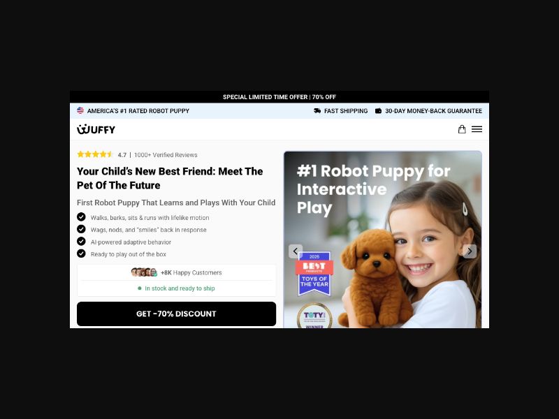 Wuffy - Robot Puppy Toy - CPS (US)