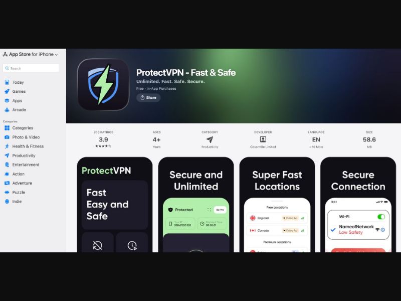 35205 - MultiGeo Tier2 3 - [MOB] - Protect VPN Prelander IOS - CPTrial