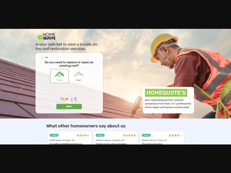 [WEB+MOB] HQ Roofing Remodel /US *Sensitive* [APPROVAL REQUIRED]