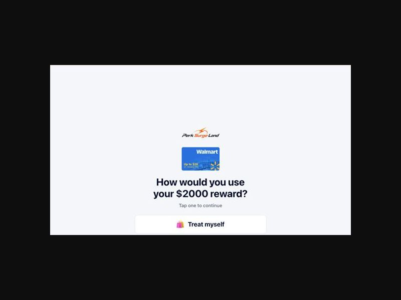 Perksurgeland - Walmart $2000 Sweepstake - CPL (US)