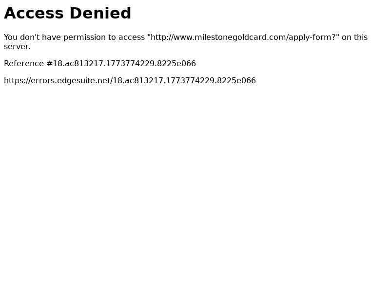 Milestone Gold Card - Email | US 