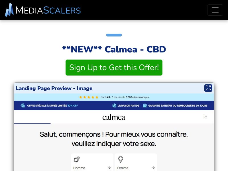 Calmea - CBD {+DTC, Quiz} [BE]