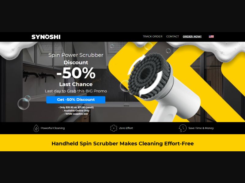 [WEB+MOB] Synoshi - Spin Power Scrubber /International (49 GEOs) CPS