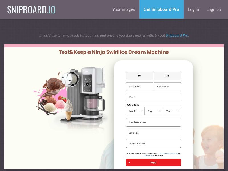 ForYouPromo - T&K Ninja Swirl Ice Cream Machine US - SOI