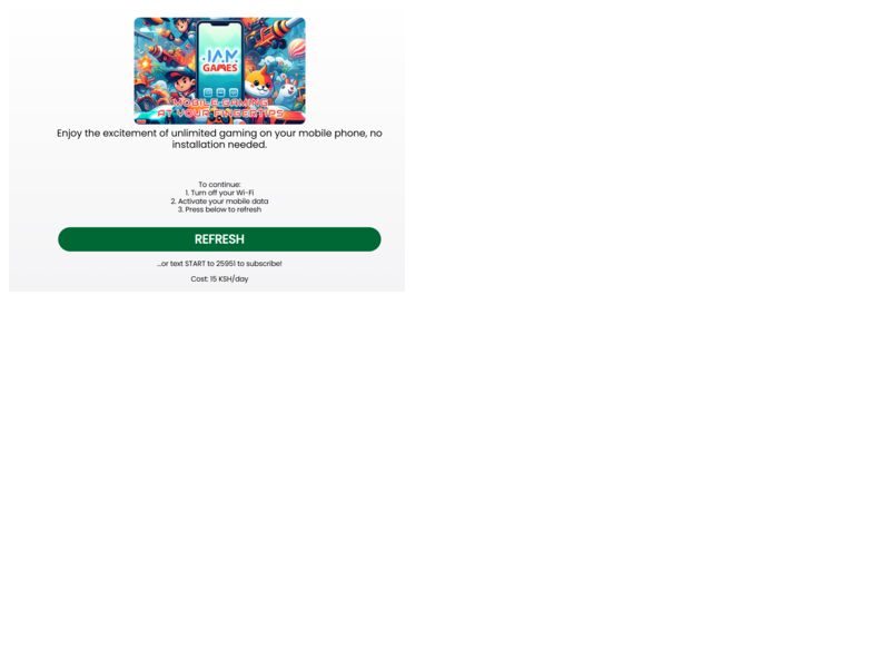 Jam game Safaricom