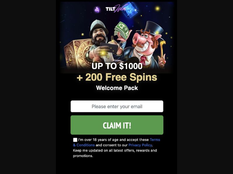 33286 - CA - [WEB+MOB] - TiltWin Get FREE Spins - CPL SOI