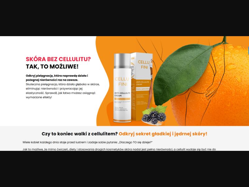 [WEB+MOB] Cellufini - Anti Cellulite Cream /PL (+EU) COD