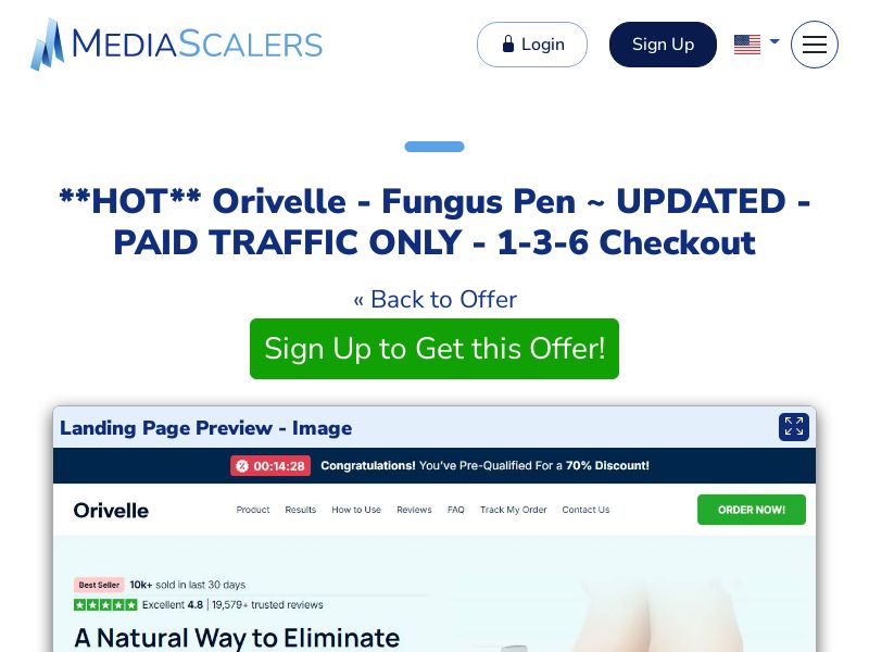 Orivelle - Fungus Pen ~ UPDATED - PAID TRAFFIC ONLY - 1-3-6 Checkout {+Advertorial, DTC, Multi-Lang, Alt-Landers} (Event Tracking) [US, DE, CA, AU, UK, FR, IL, +232 More]