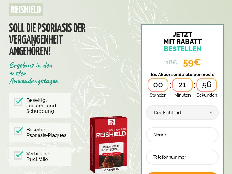 Reishield HIGH PRICE EU - ANTI-PSORIASIS PRODUCT