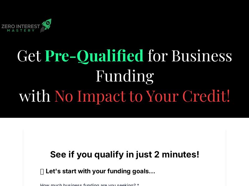 Zero Interest Mastery | US