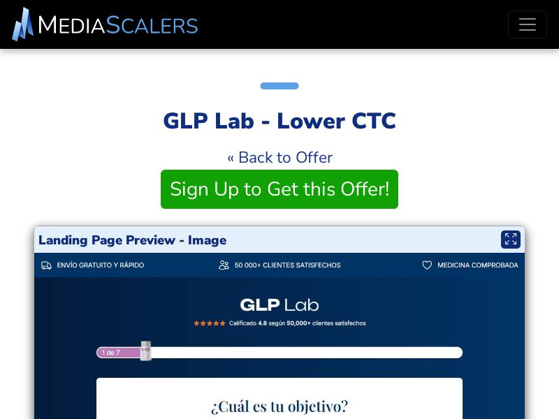 GLP Lab - Lower CTC (Event Tracking) [ES]