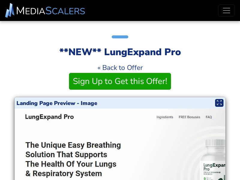 LungExpand Pro {+VSL, TSL, DTC} [US, CA, AU, UK, NZ, IE]