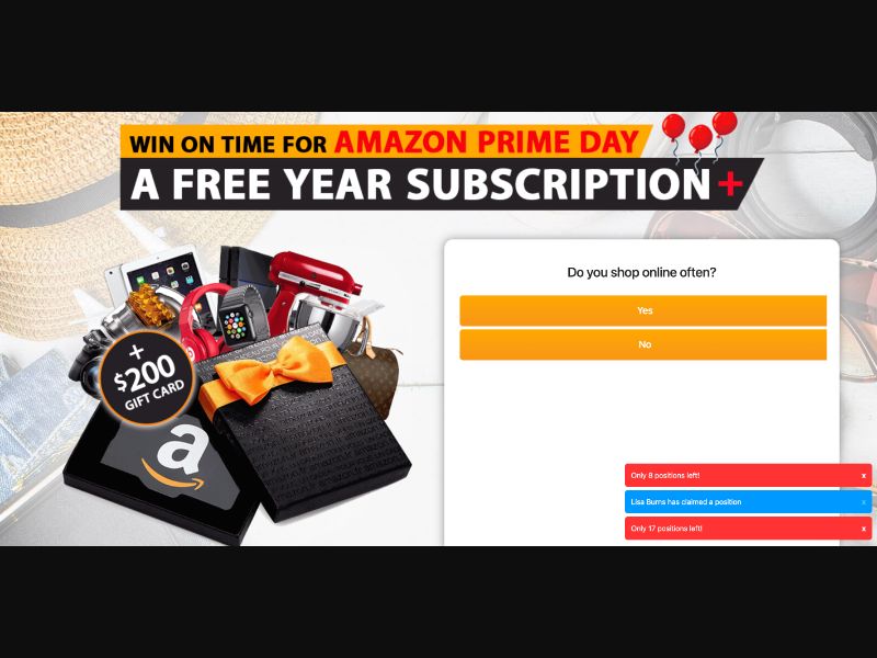 AU - Quiztionnaire - Amazon Prime Day - (CPL)