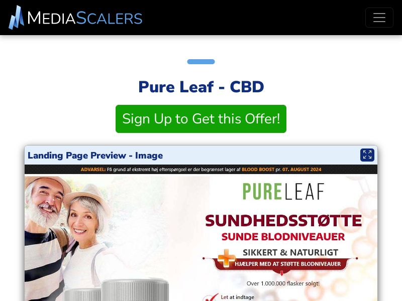 Pure Leaf - CBD {+Quiz, Alt-Landers} (Event Tracking) [DK]