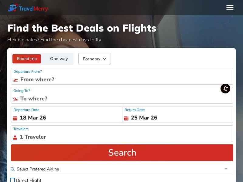 TravelMerry - RevShare | US, UK, EU