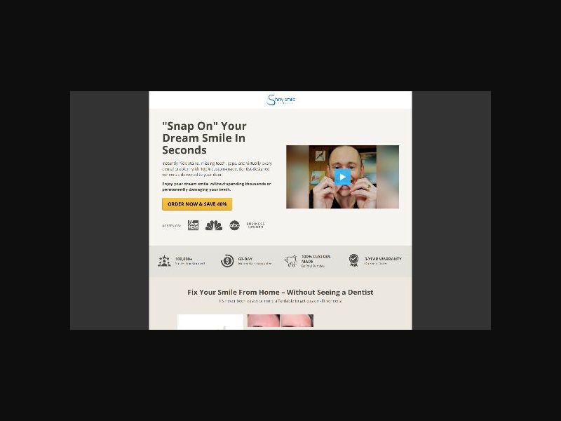 Shiny Smile - Snap-On Veneers - CPS (US,CA)