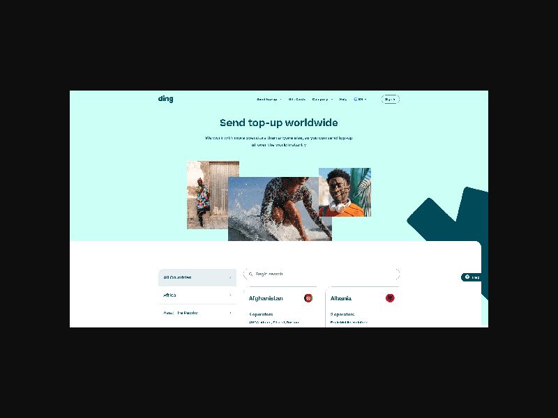 Ding.com - International Mobile Top-Up - CPS (INTL)