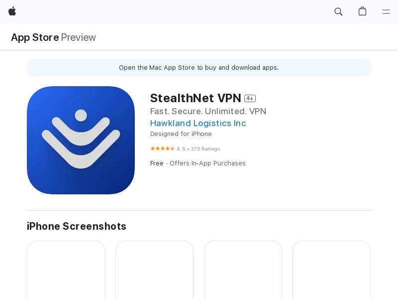 StealthNet VPN - CPI - iOS