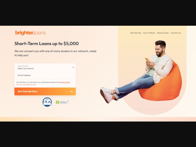 [WEB+MOB] Brighter Loans (up to $5,000) /US RevShare [Approval Required] ★Top