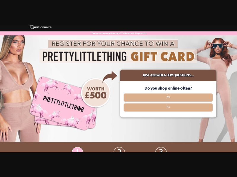 AU - Quiztionnaire - PrettyLittleThing - (CPL)