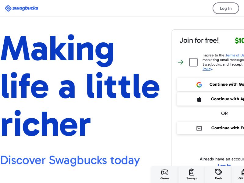 Swagbucks CA UK DE AU US (CAP APPLIED) [DUPLICATED]