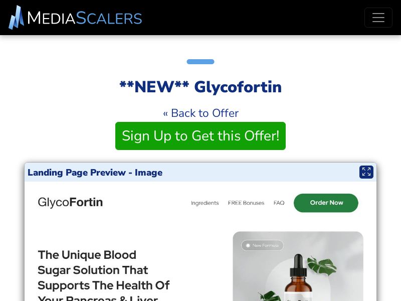 Glycofortin {+VSL, TSL, DTC} [US, CA, AU, UK, NZ, IE]