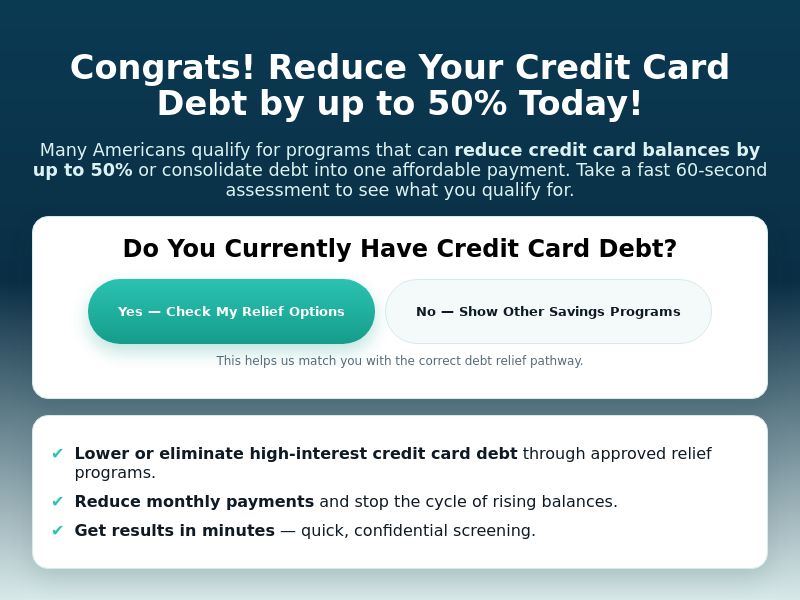 ClaimSavingDebtAssist Debt CPL (Lead Gen) - USA