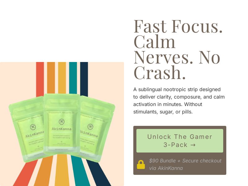 ! NEW OFFER - AkinKanna Nootropic Strips [US] (Banner,Native,Social,Search,SEO,PPC,Push,Brand Bidding,Shopping) - CPA
