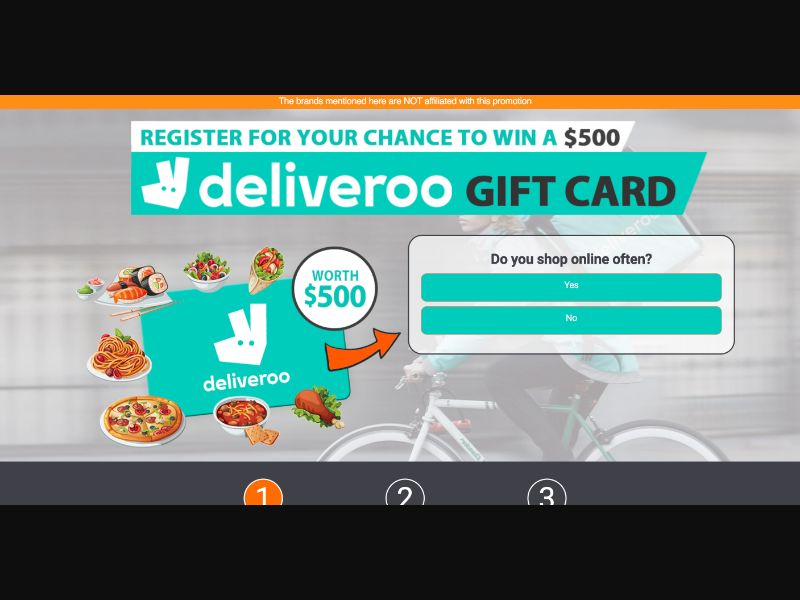 AU - Quiztionnaire - Deliveroo Giftcard - (CPL)
