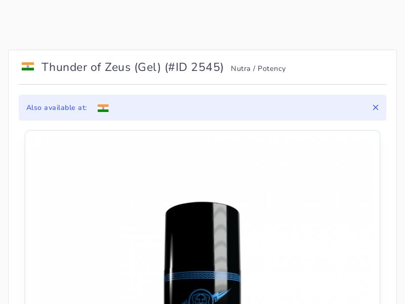 Thunder of Zeus (Gel)
