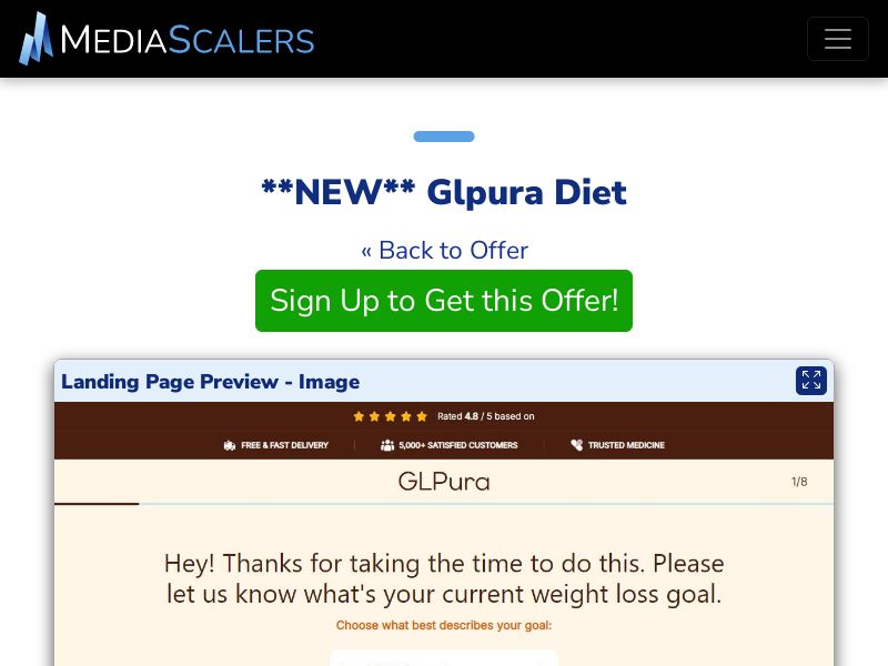 Glpura Diet {+Quiz, DTC} [UK]