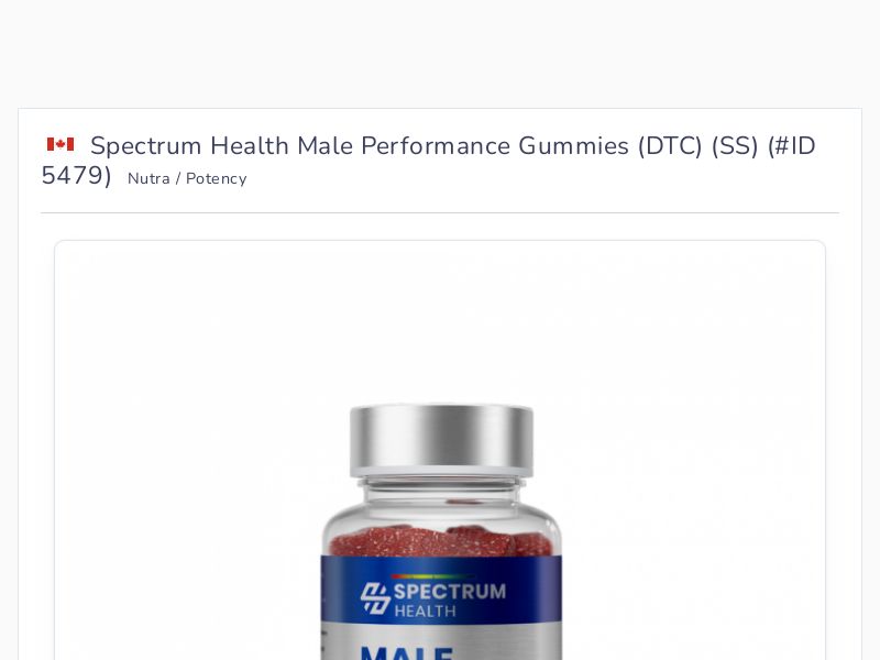 Spectrum Health Male Performance Gummies (DTC) (SS)