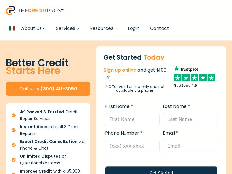 Credit Pros - Online Enrollment - (US)