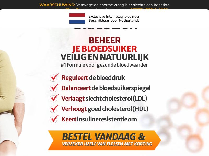 ! NEW OFFER - GlucoZen Blood Sugar - DTC [NL] (Social,Banner,Native,Push,SEO,Search,Brand Bidding) - CPA