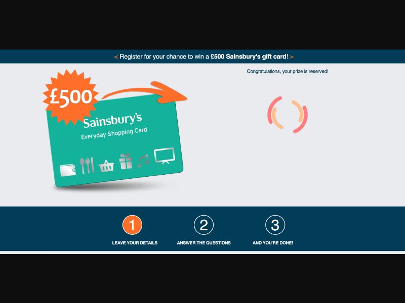UK - Quiztionnaire - Sainsburys FB - (CPL)