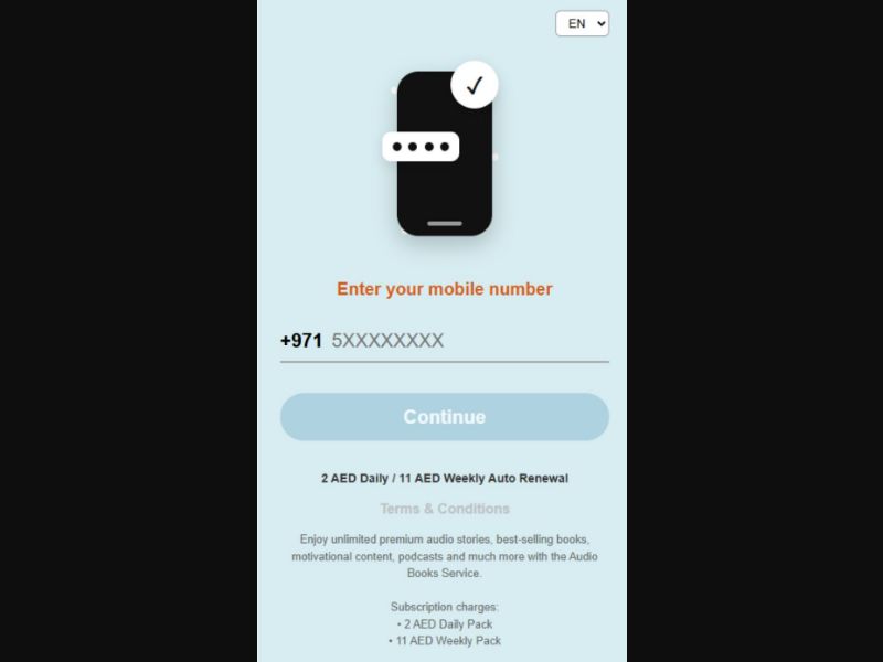 38486 - AE - [MOB] - AudioBooks Download - Etisalat - PIN