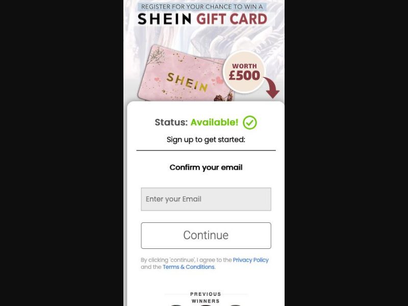 38403 - GB - [WEB+MOB] - Shein 500 Gift Card - CPL SOI