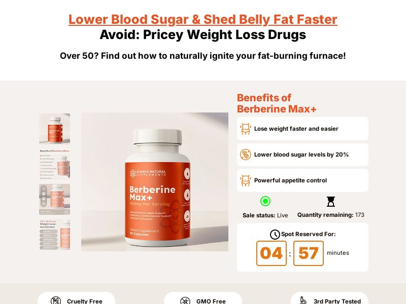 Berberine Max SS - US/INTL (No PPC)