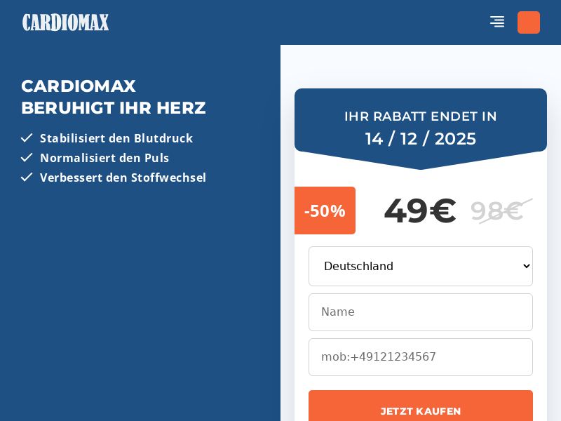 CARDIOMAX EU - hypertension