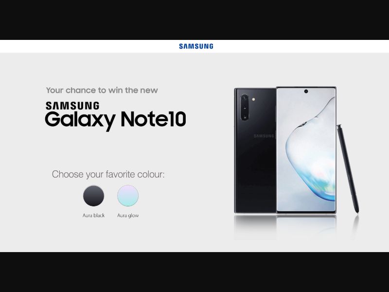 AU - Quiztionnaire - Samsung Galaxy Note10 - (CPL)