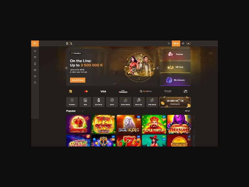 Sol Casino - CPL (CA)