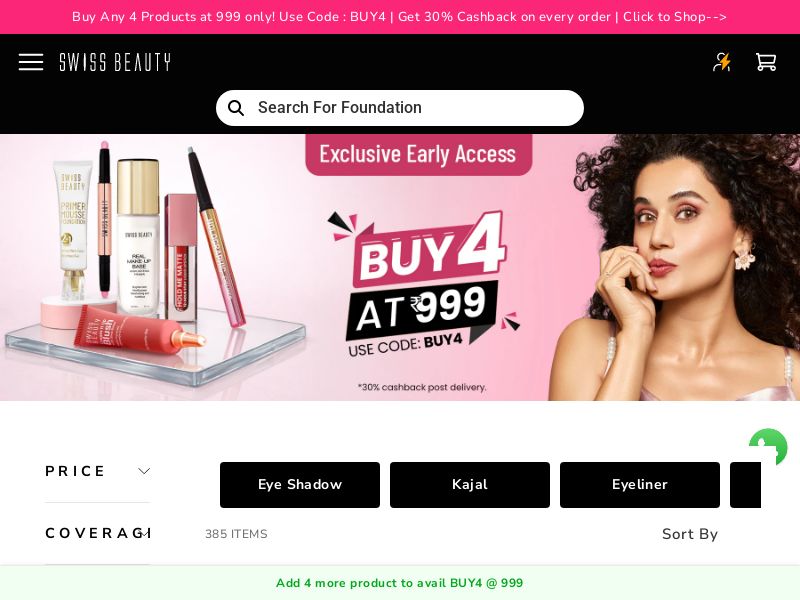 Swissbeauty.in Ecommerce CPS - India#