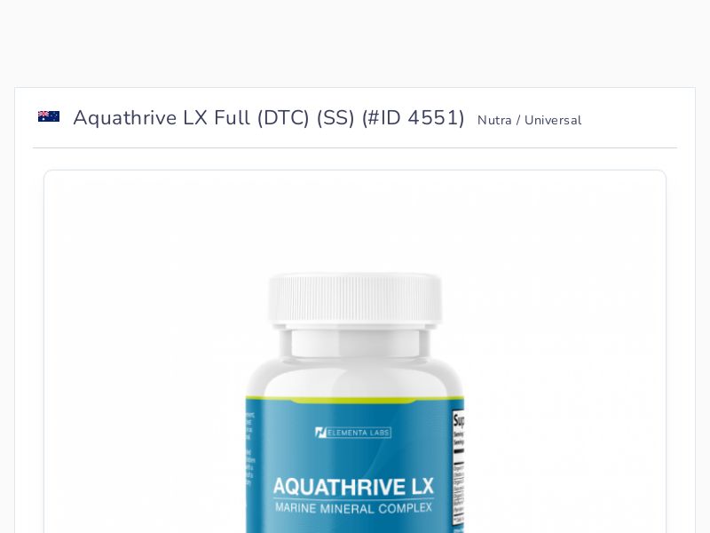 Aquathrive LX Full (DTC) (SS)