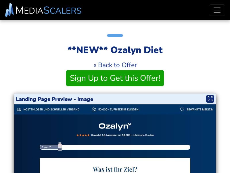 Ozalyn Diet (Event Tracking) [DE, AT]